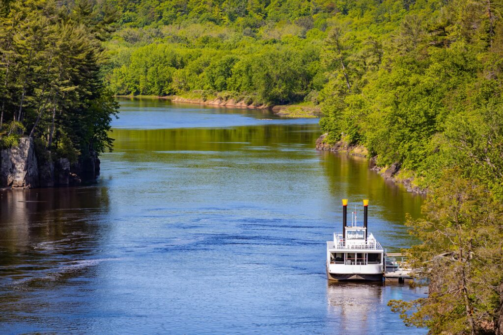 River boat on St Croix River- take a Stillwater Boat Cruise