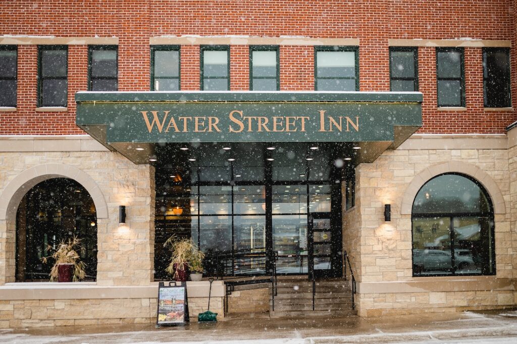 Our Favorite Things to do in Stillwater this Winter 4 Things to do in Stillwater, the outside of the Water Street Inn, a lovely boutique hotel in Stillwater
