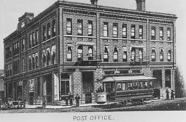 Take a Ride on the Stillwater River Boats 2 A black and white rendering of the Lumber Exchange Building, now the Water Street Inn, one of the best historic Stillwater hotels.
